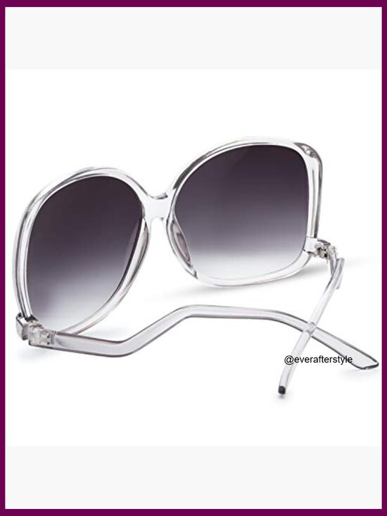 Oversized Square Jackie O Cat Eye Hybrid Butterfly Fashion Sunglasses main image 4